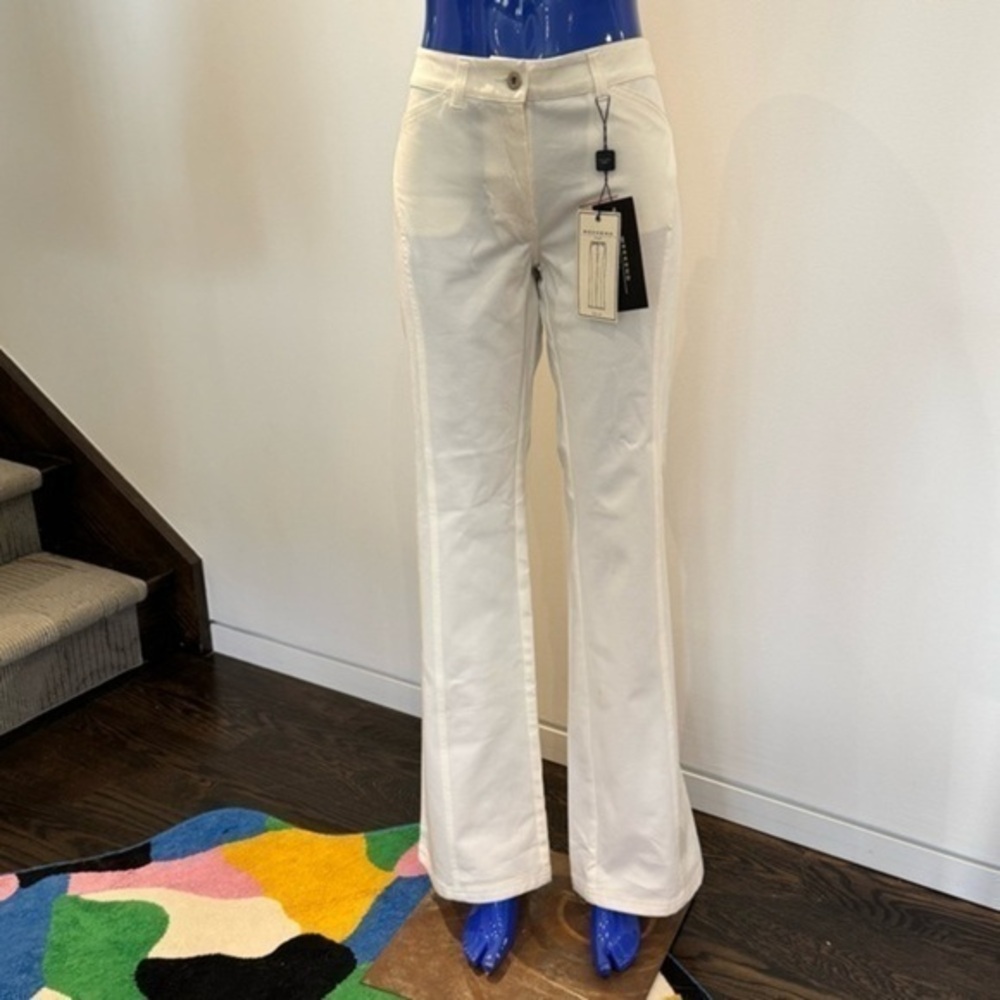 Max Mara Weekend Cream Trousers Elegant & Versatile
